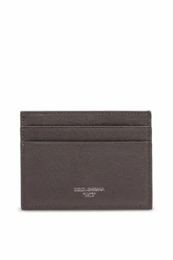 Dolce & Gabbana SZARY Skórzane etui na karty