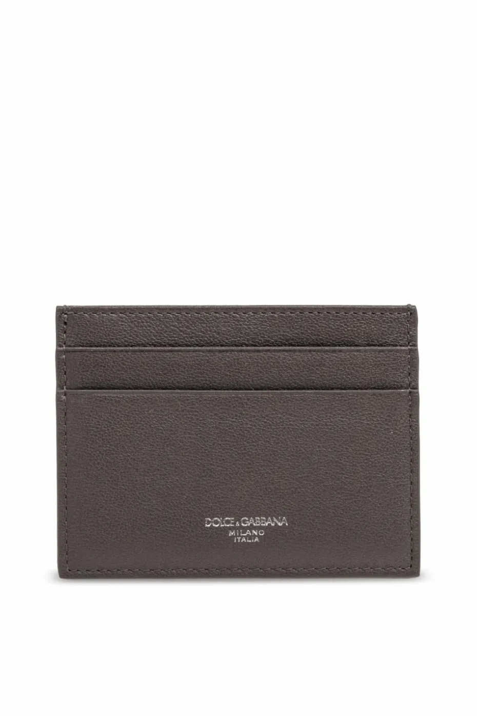 Dolce & Gabbana SZARY Skórzane etui na karty