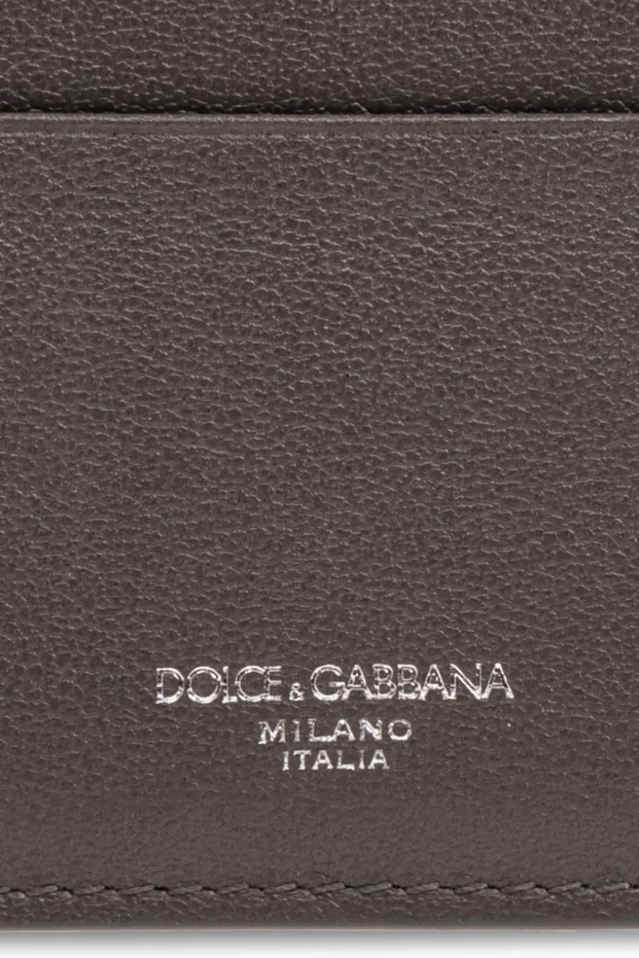 Dolce & Gabbana SZARY Skórzane etui na karty