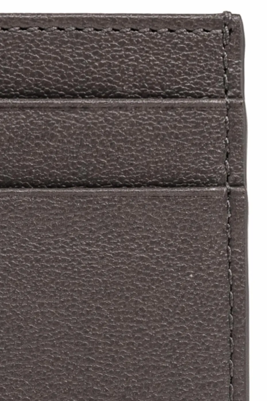 Dolce & Gabbana SZARY Skórzane etui na karty
