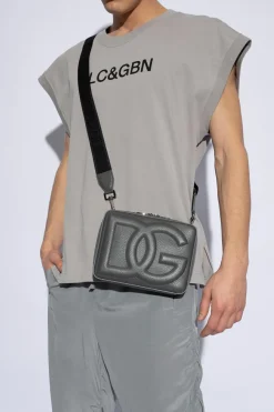 Dolce & Gabbana SZARY Torba na ramię z logo