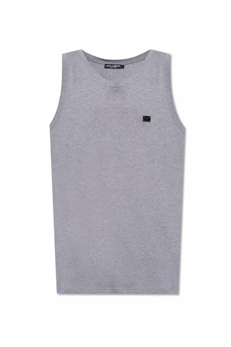 Dolce & Gabbana SZARY T-shirt bez rękawów