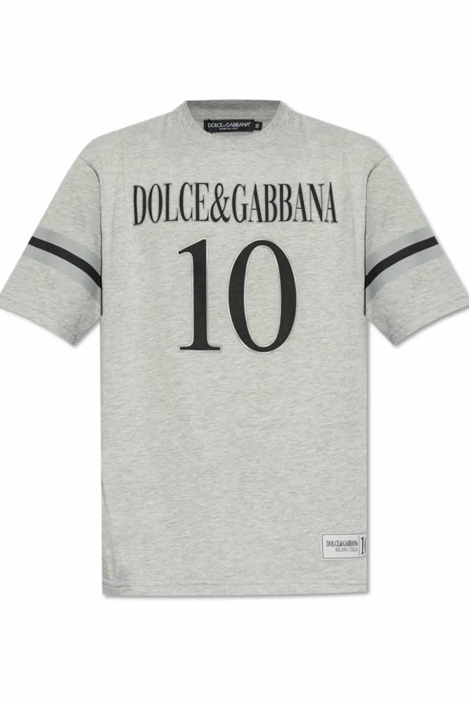 Dolce & Gabbana SZARY T-shirt z nadrukiem