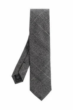 Dolce & Gabbana SZARY Wełniany krawat