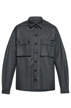 Dolce & Gabbana SZARY Wełniana koszula