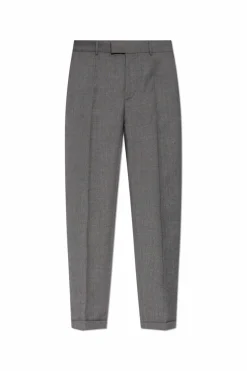 Dolce & Gabbana SZARY Wełniane spodnie