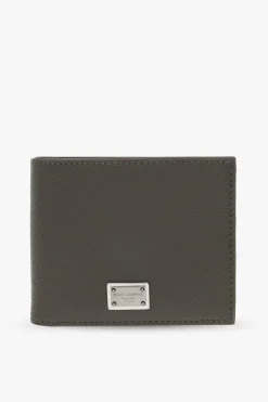 Dolce & Gabbana ZIELONY Składany portfel z logo