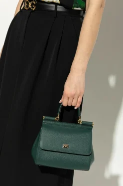 Dolce & Gabbana ZIELONY Torba do ręki `Sicily Medium