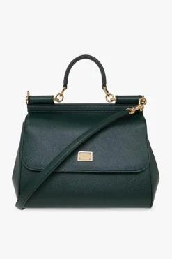 Dolce & Gabbana ZIELONY Torba na ramię ‘Sicily Large’