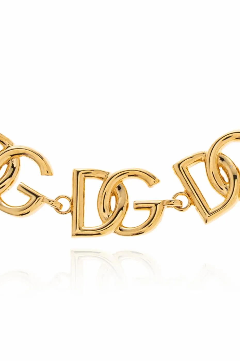 Dolce & Gabbana ZŁOTY Bransoleta z połyskującymi kryształami
