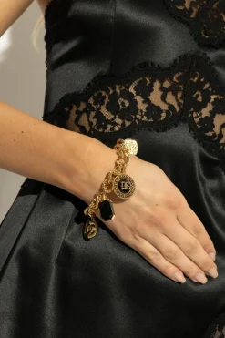 Dolce & Gabbana ZŁOTY Bransoleta z zawieszkami