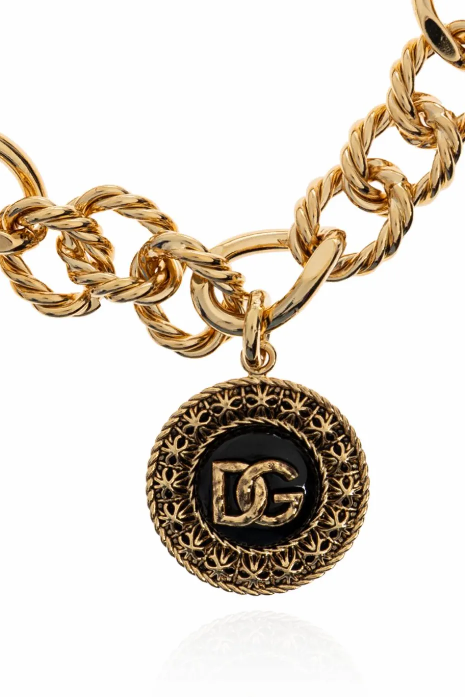 Dolce & Gabbana ZŁOTY Bransoleta z zawieszkami
