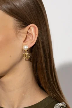 Dolce & Gabbana ZŁOTY Klipsy z logo