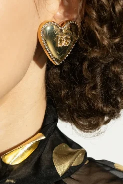 Dolce & Gabbana ZŁOTY Mosiężne kolczyki
