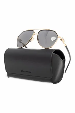 Dolce & Gabbana ZŁOTY Okulary przeciwsłoneczne