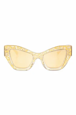 Dolce & Gabbana ZŁOTY Okulary przeciwsłoneczne z limitowanej edycji