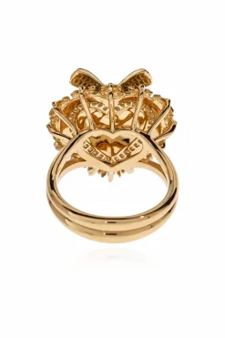 Dolce & Gabbana ZŁOTY Pierścień z diamentami