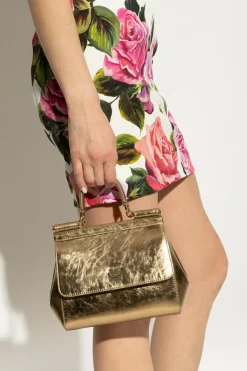 Dolce & Gabbana ZŁOTY Torba do ręki `Sicily Medium`