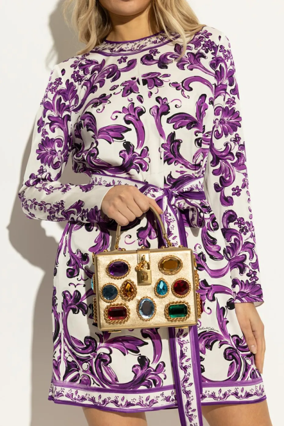 Dolce & Gabbana ZŁOTY Torba do ręki ‘Dolce Box’