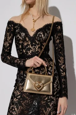 Dolce & Gabbana ZŁOTY Torba na ramię ‘Devotion’