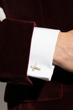 Dolce & Gabbana ZŁOTY Złote spinki do mankietów