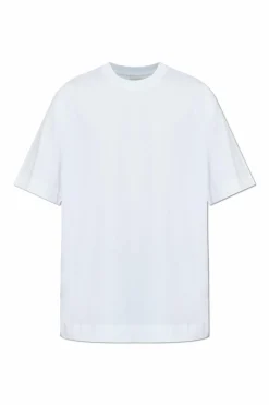Dries Van Noten BIAŁY T-shirt z okrągłym dekoltem