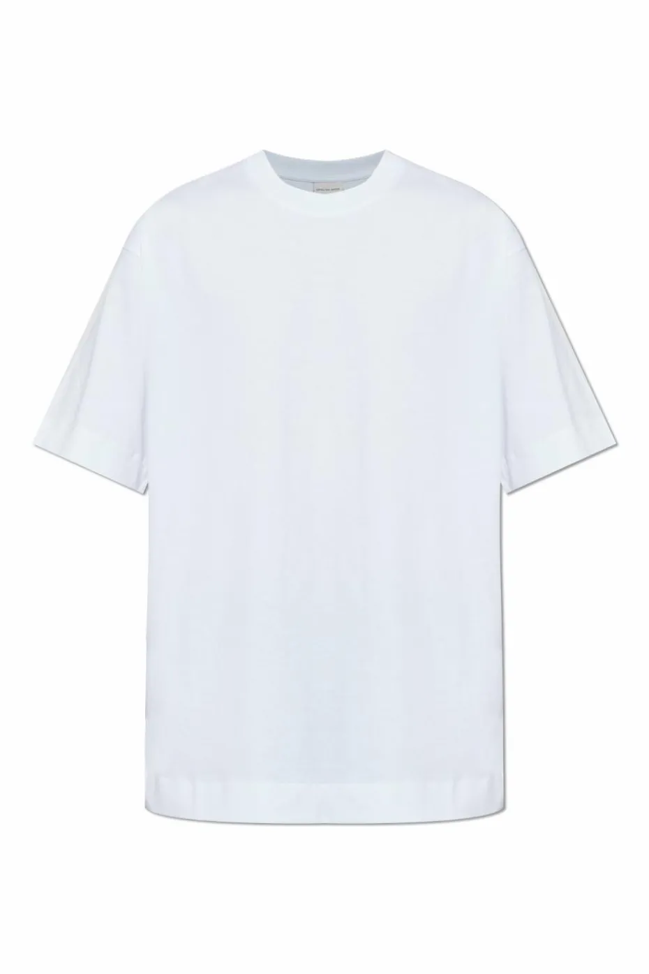 Dries Van Noten BIAŁY T-shirt z okrągłym dekoltem