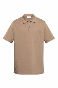 Dries Van Noten BRĄZOWY Bawełniane polo