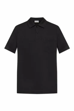 Dries Van Noten CZARNY Bawełniane polo
