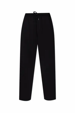 Dries Van Noten CZARNY Bawełniane spodnie dresowe