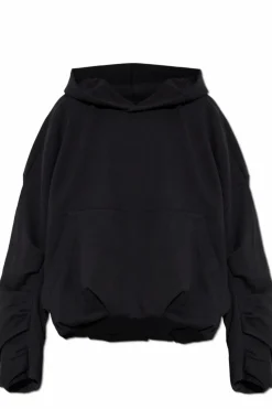 Dries Van Noten CZARNY Bluza z kapturem