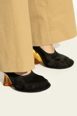 Dries Van Noten CZARNY Buty na koturnie