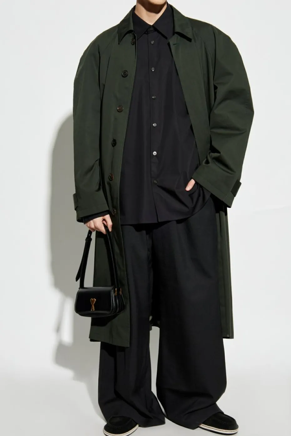 Dries Van Noten CZARNY Klasyczna koszula