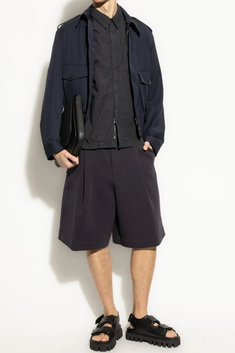 Dries Van Noten CZARNY Koszula z kieszenią