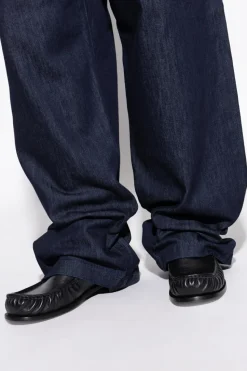 Dries Van Noten CZARNY Skórzane buty