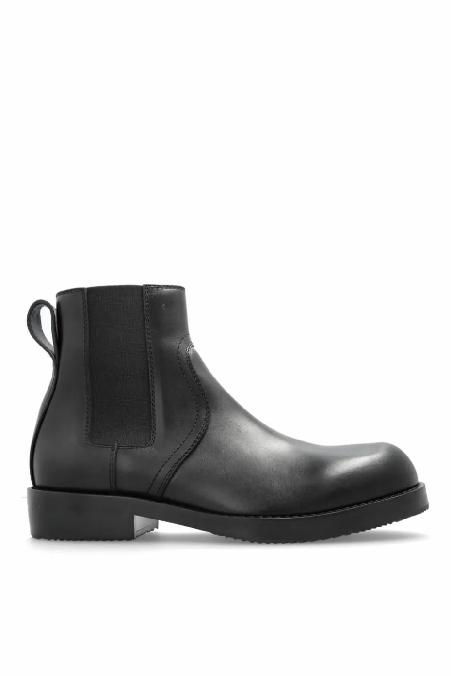 Dries Van Noten CZARNY Skórzane sztyblety
