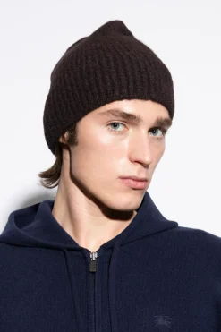 Dries Van Noten CZARNY Wełniana czapka