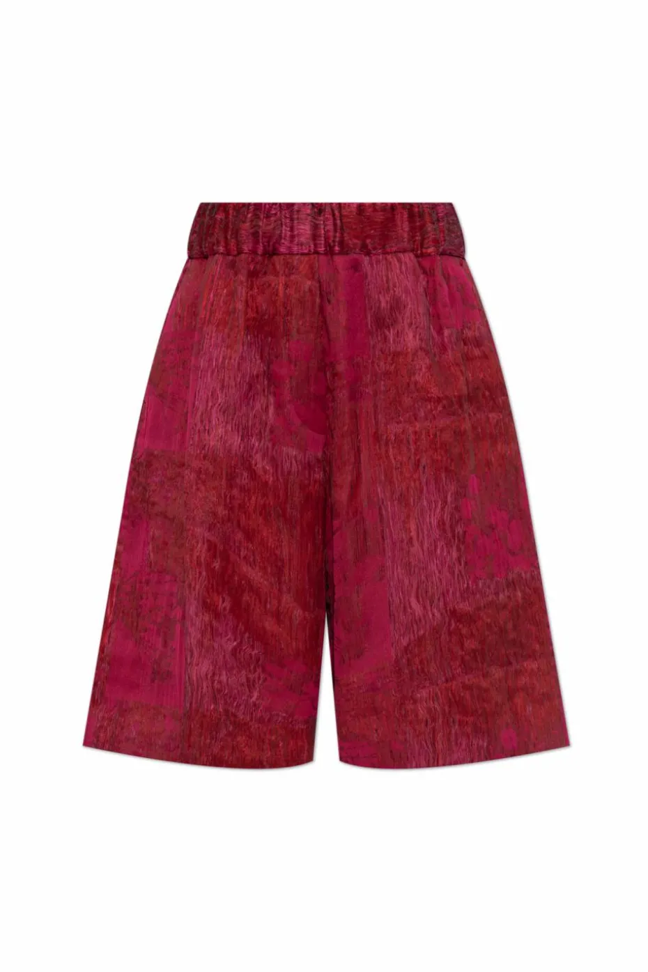 Dries Van Noten CZERWONY Szorty z kieszeniami