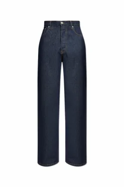 Dries Van Noten GRANATOWY Jeansy `Pine`