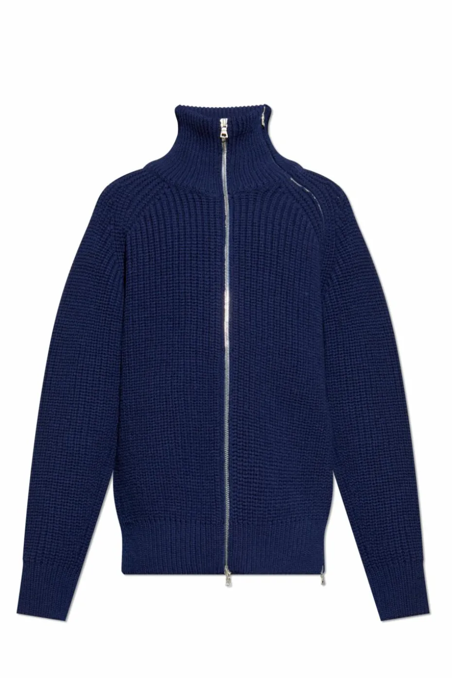 Dries Van Noten GRANATOWY Wełniany sweter