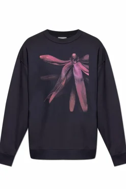 Dries Van Noten GRANATOWY Bluza `Hax`