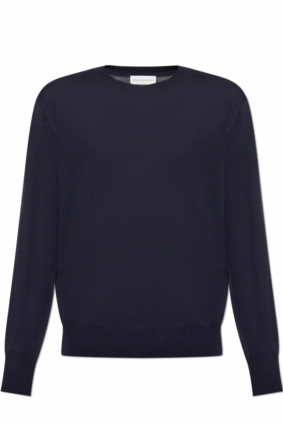 Dries Van Noten GRANATOWY Wełniany sweter