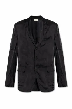 Dries Van Noten GRANATOWY Marynarka `Bilbo`