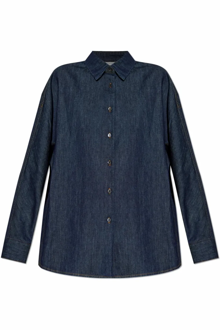Dries Van Noten GRANATOWY Jeansowa koszula