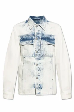 Dries Van Noten jasnoniebieski Kurtka jeansowa