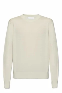 Dries Van Noten kremowy Wełniany sweter