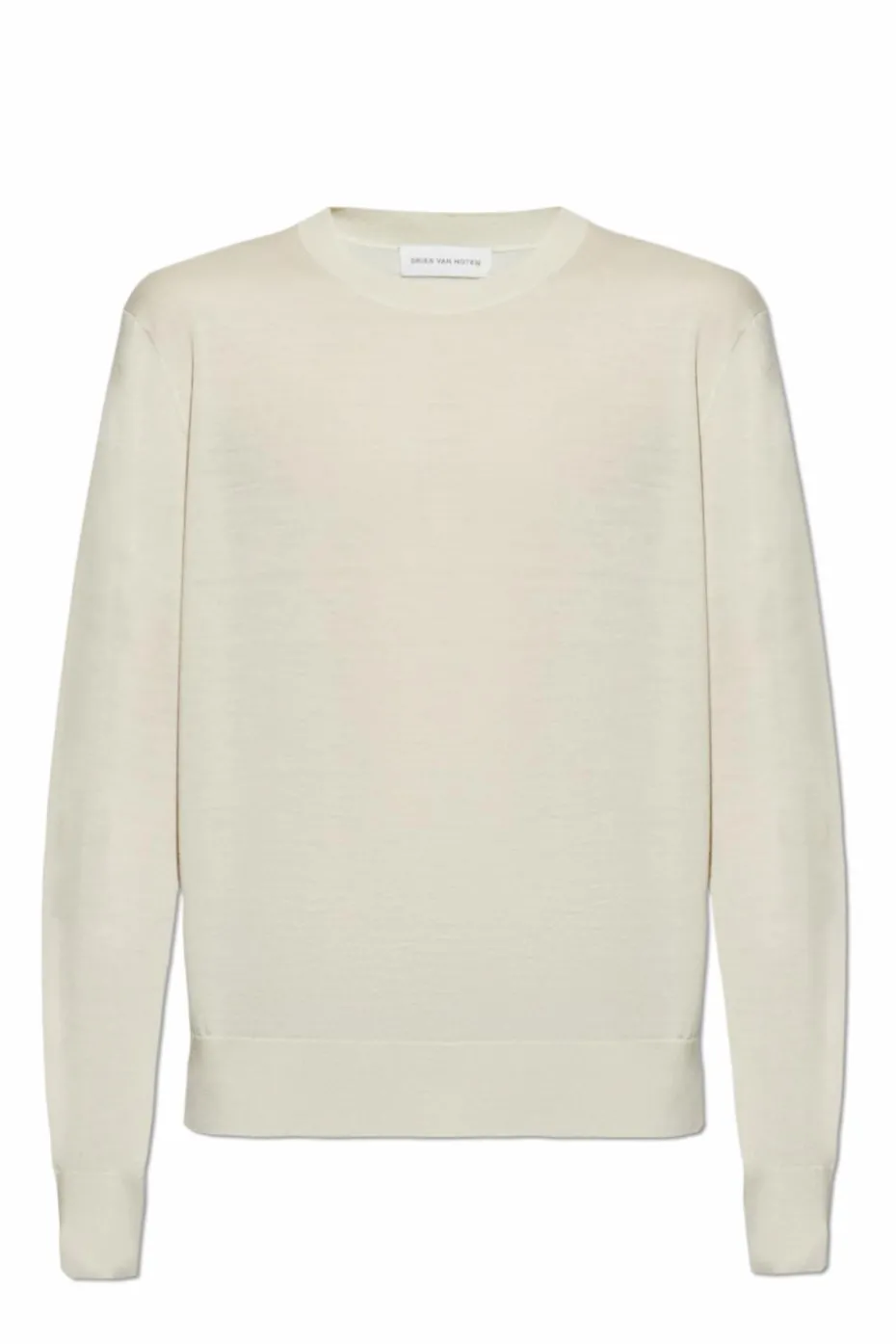Dries Van Noten kremowy Wełniany sweter