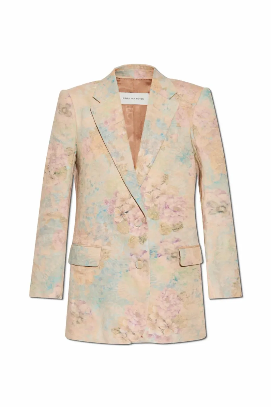Dries Van Noten MULTIKOLOR Marynarka z motywem kwiatowym