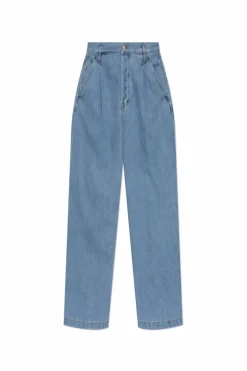 Dries Van Noten NIEBIESKI Jeansy z prostymi nogawkami