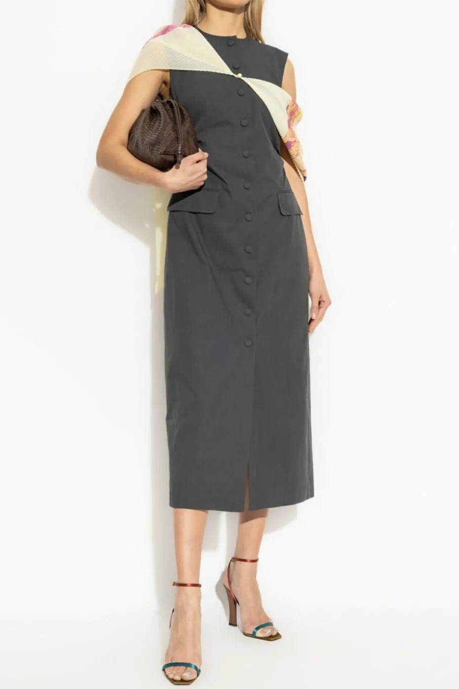 Dries Van Noten SZARY Sukienka `Dilby`